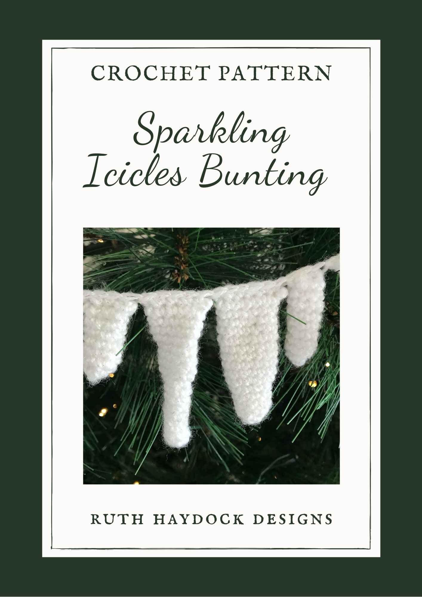 Sparkling Icicles Bunting Pattern Cover 2021