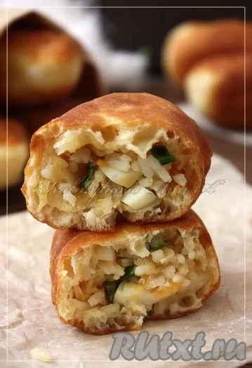 Фото 10: Как приготовить "пирожки с рисом и яйцом"…