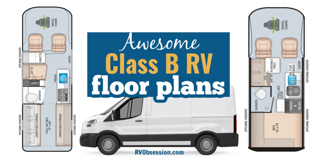 Thor motor coach's class b motorhome brands sequence and tellaro will feature new floor plans and upgrades for their 2021 models. Class B Rv Floor Plans Rv Obsession