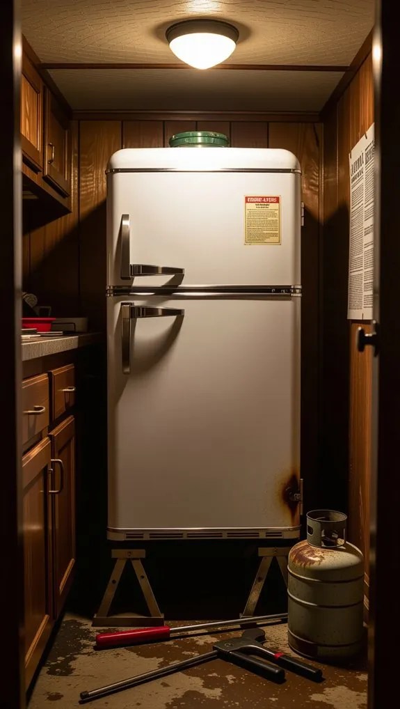 gas fridge safety limits