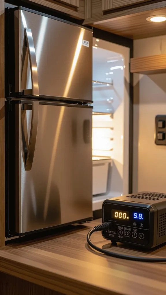 variable fridge wattage and surges