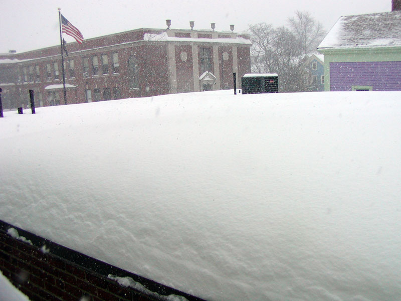 Rooftop snow - 364 Broadway
