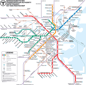 MBTA map