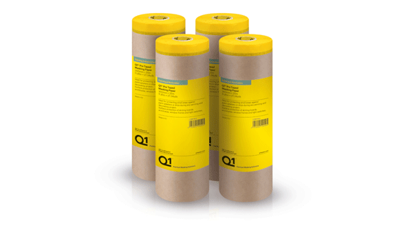 Q1® Pre Taped Masking Paper Multi pack