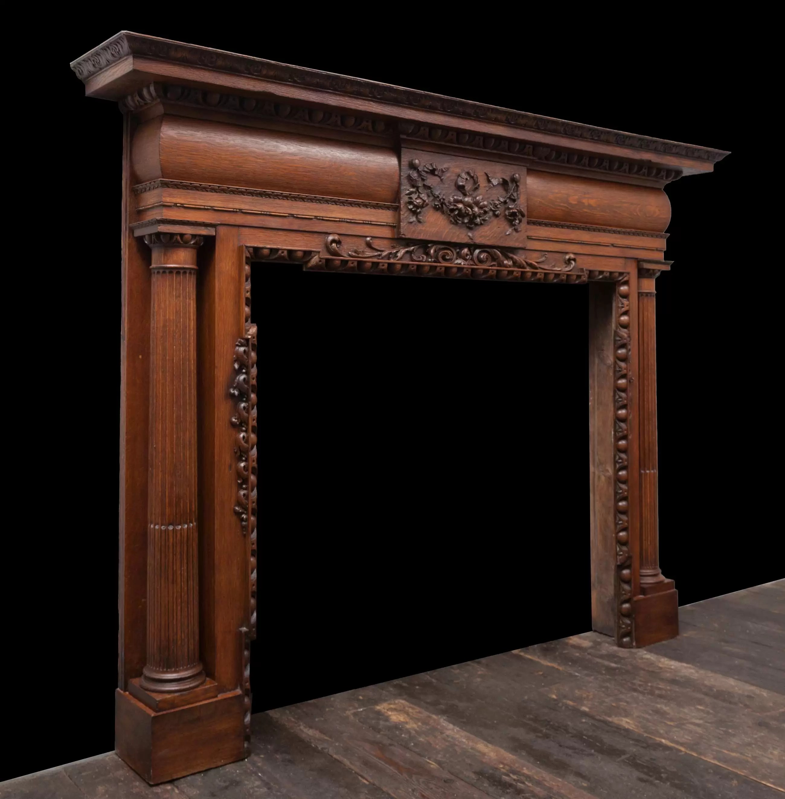 Wooden Fireplace - W118 - 19th Century, Antique Fireplaces, Georgian