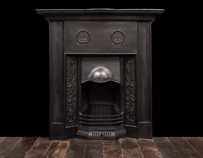 Antique Victorian Arched Cast Iron Fireplace Insert Antique Fireplaces London