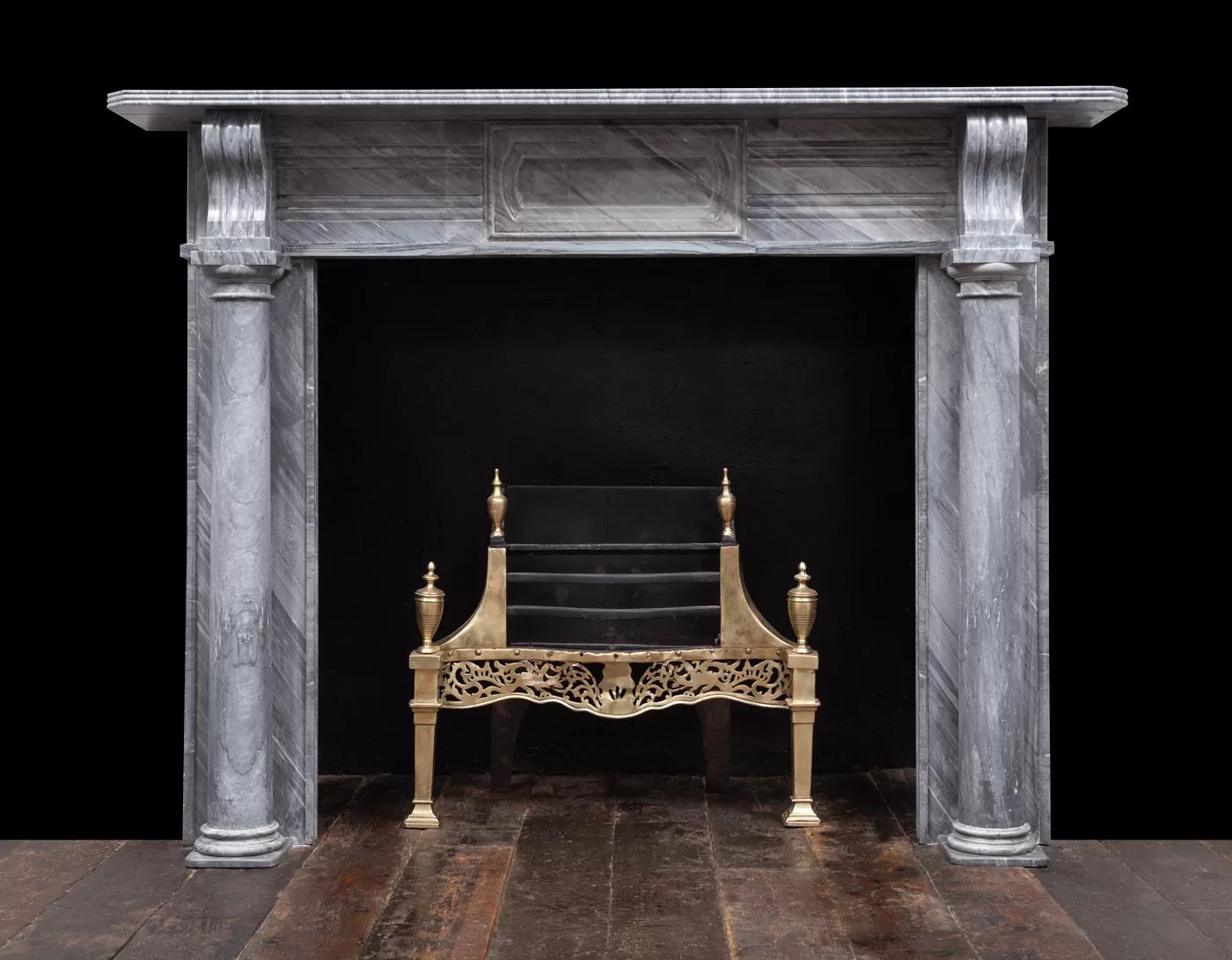 Antique Rococo Louis Xv Marble Fireplace Marmorea London