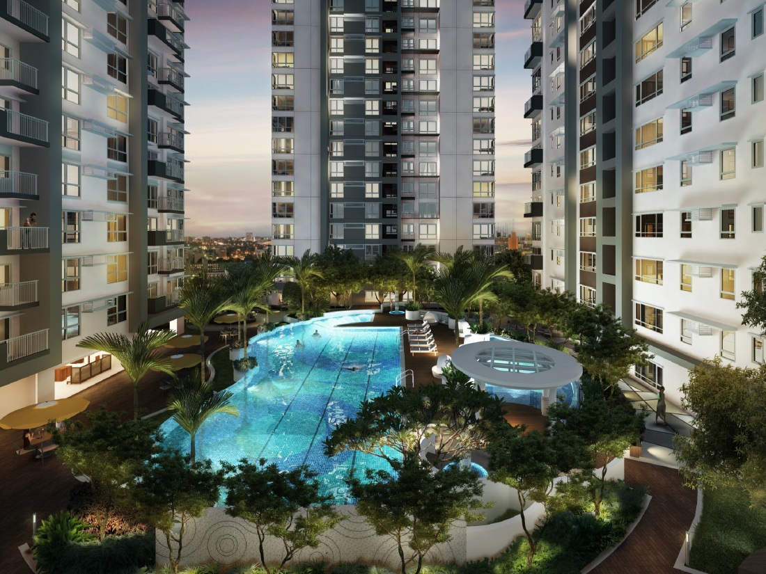 Pool Area - Artist's Perspective