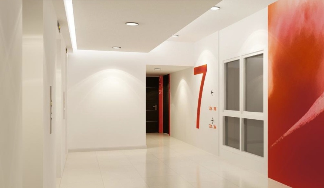 Tower 3 Elevator Lobby - Artist's Perspective