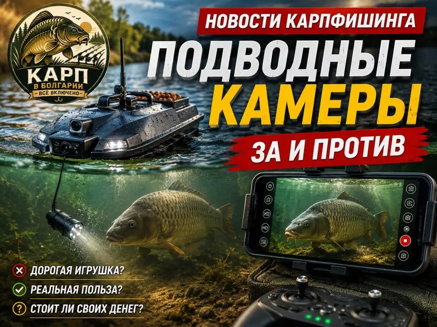 Подводные камеры для карпфишинга: полезны ли они в 2026 году?