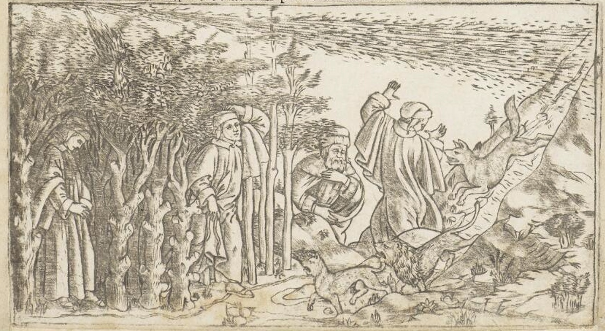Illustration of Inferno 1 of the Divine Comedy
