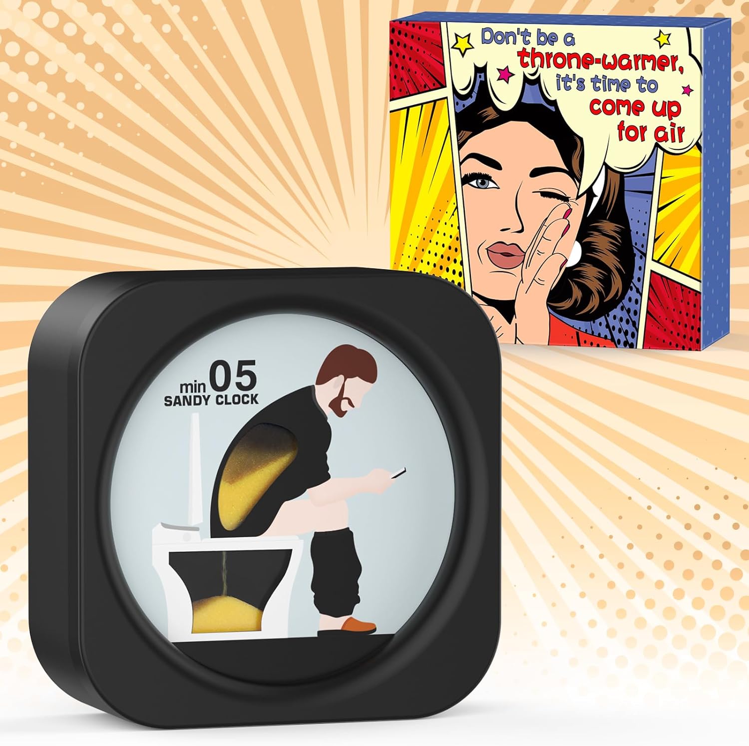 The poop timer gag gift