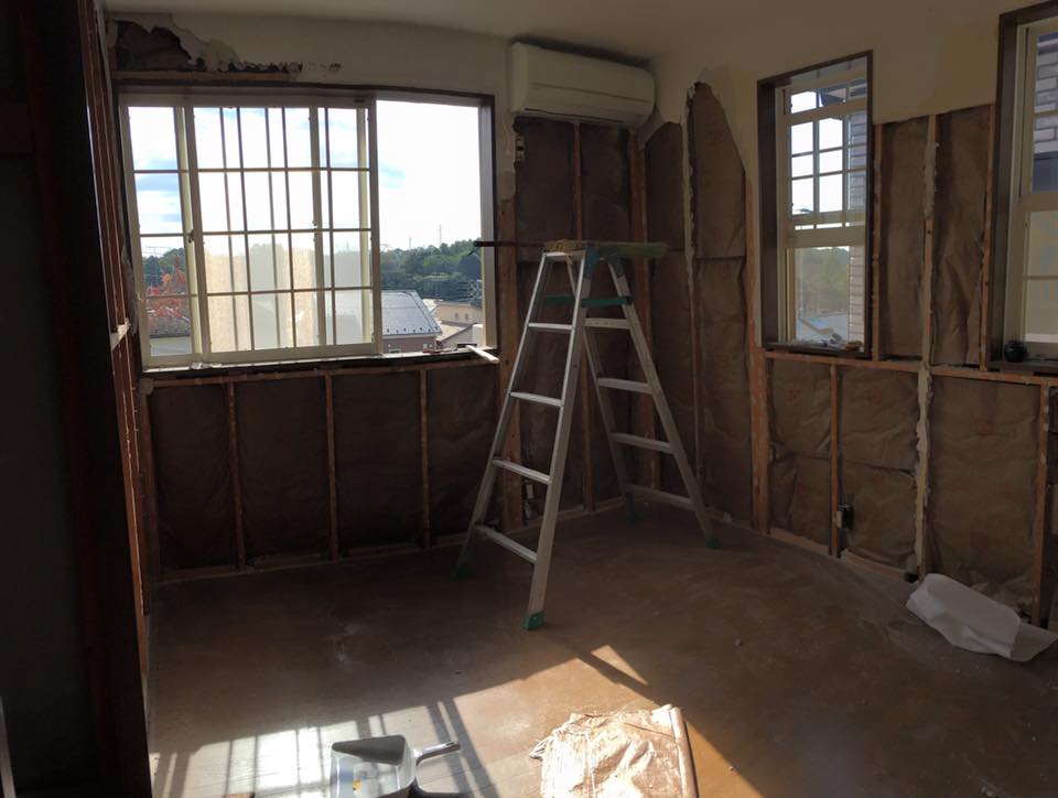 middle of demolition