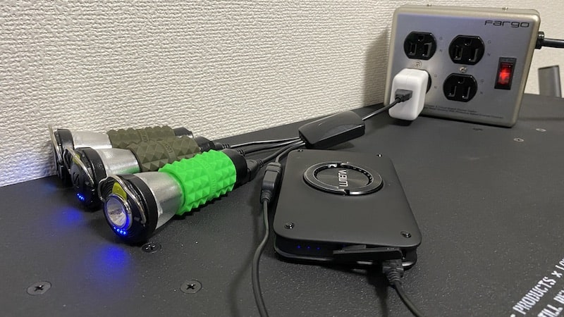 ゴールゼロのおすすめ充電方法！充電器＋USBタコ足ケーブルで解消！