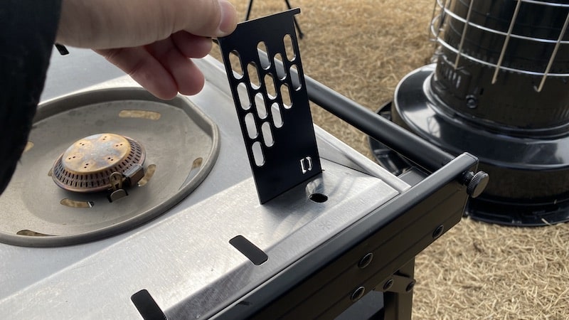 フラットバーナーの短い器具栓ホルダーを長く！吊り下げ不要のアシナガ