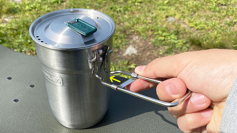 珍しい縦長クッカー！スタンレーのキャンプクックセットがコップ付きで
