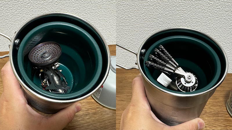 珍しい縦長クッカー！スタンレーのキャンプクックセットがコップ付きで