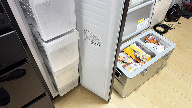 スリムなセカンド冷凍庫を早く買えばよかったと後悔！保冷剤圧迫から解放！