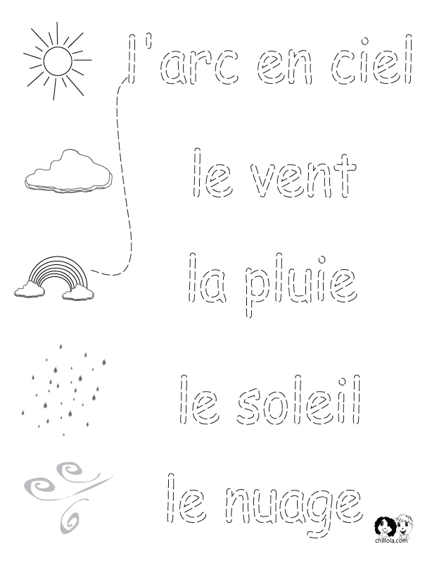 french worksheets for kids spring printout french french activities