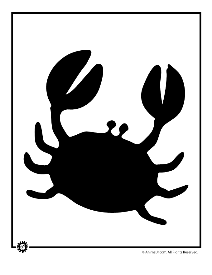 printable animal templates crab template craft jr to make
