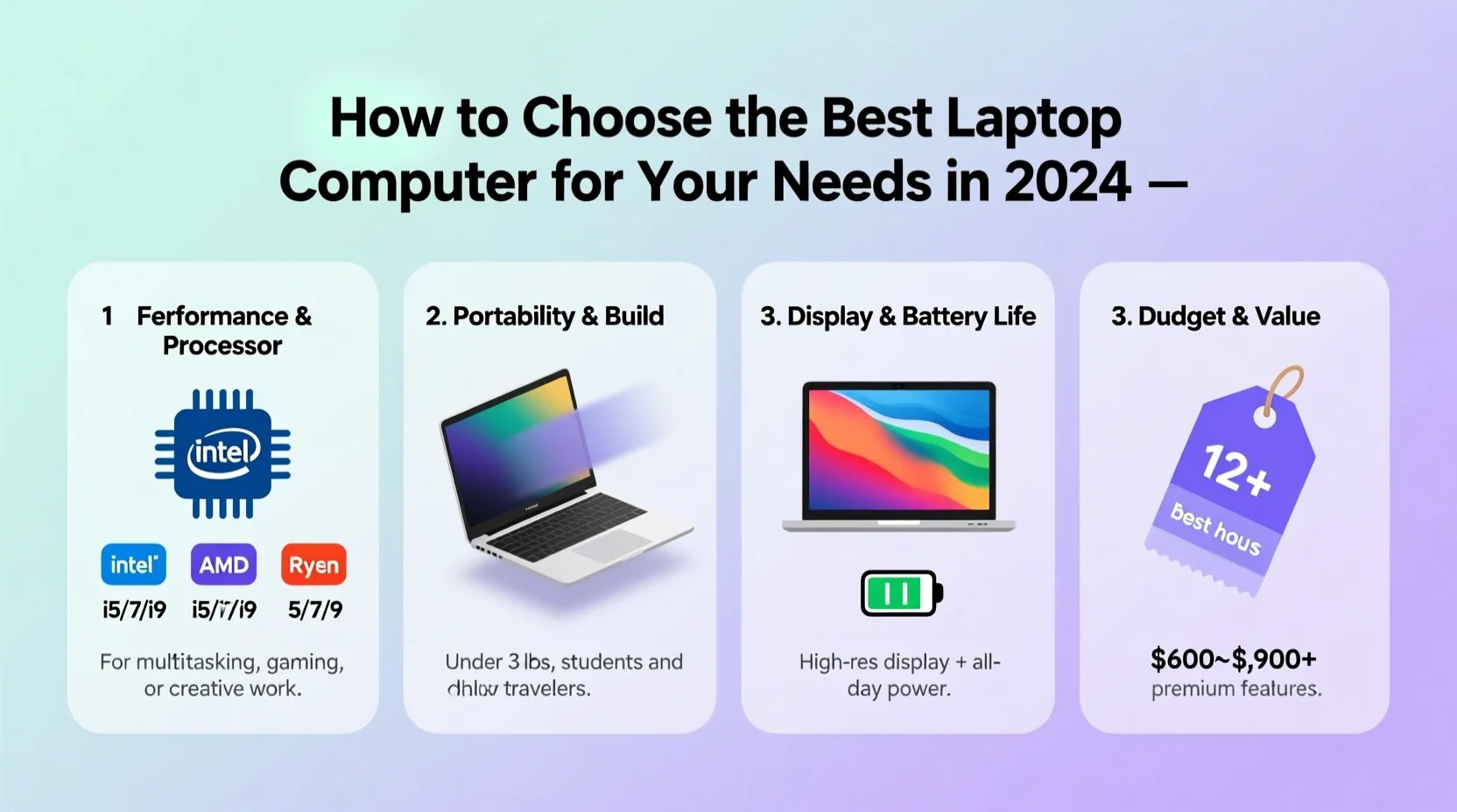 How To Choose The Best Laptop Computer For Your Needs In 2024 