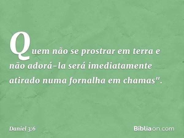 Daniel 3 6 Biblia