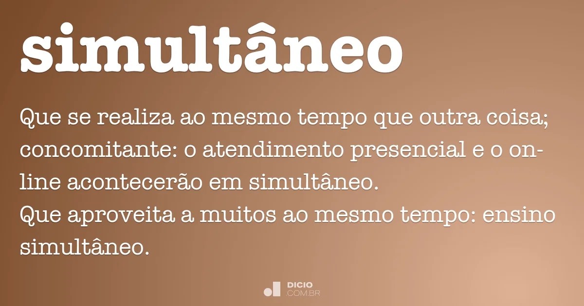 Our vision 2030 seeks to strengthen crime prevention, enhance justice, address organized crime, ensure a balanced response to drugs, improve the rule of law and . SimultÃ¢neo - Dicio, DicionÃ¡rio Online de PortuguÃªs