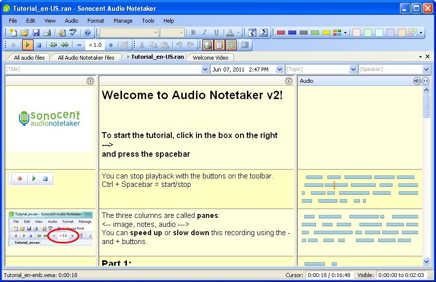 Audio notetaker latest version