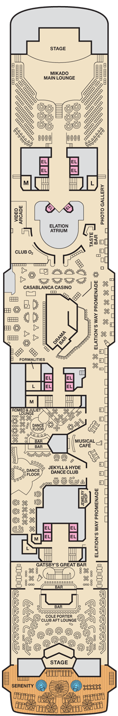 Carnival Elation Deck Plan Cabin Plan