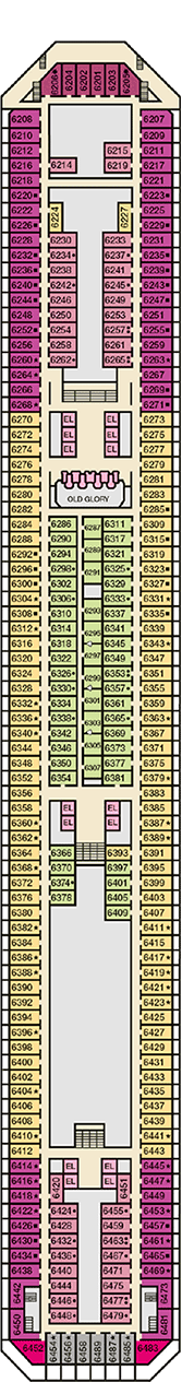 Carnival Glory Deck Plan Cabin Plan