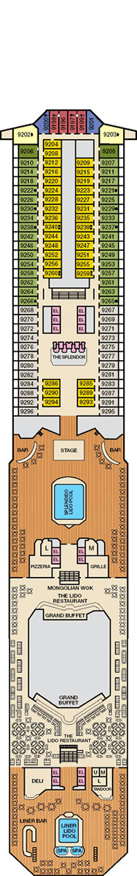 Carnival Splendor Deck Plan Cabin Plan