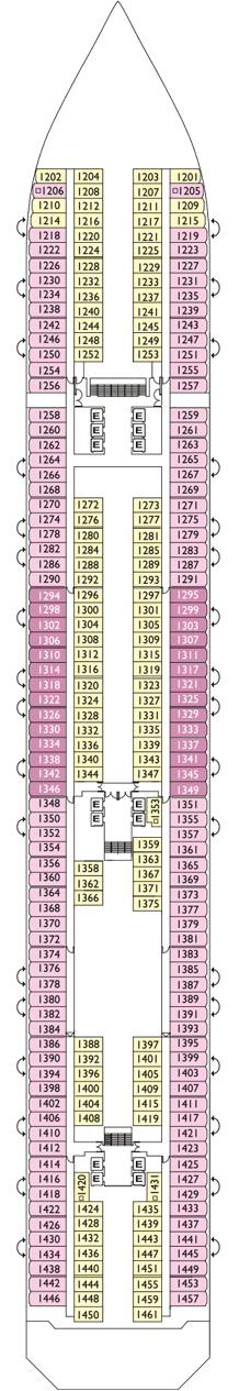 Costa Pacifica Deck Plan Cabin Plan