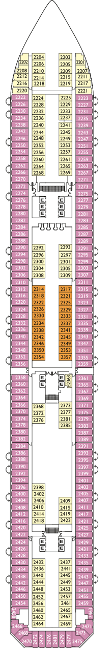 Plan Cabine Costa Pacifica Lemon