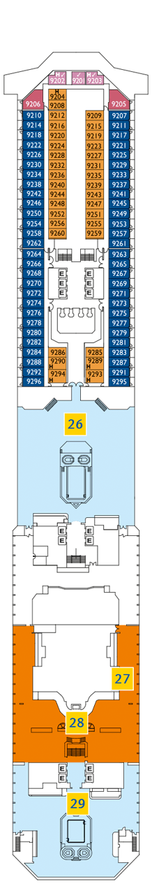 Costa Pacifica Deck Plan Cabin Plan