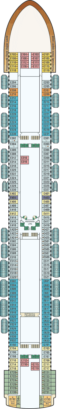 Ruby Princess Deck Plan Cabin Plan