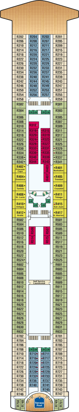 Ruby Princess Deck Plan Cabin Plan