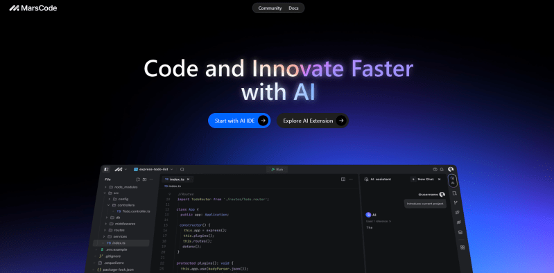Marscode The Ai Powered Code Tool For Developers - Premium Dark Image Gallery - Full HD