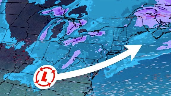 Heather Producing Snow And Ice In The West Videos From The Weather - Download Modern Dark Background | Mobile