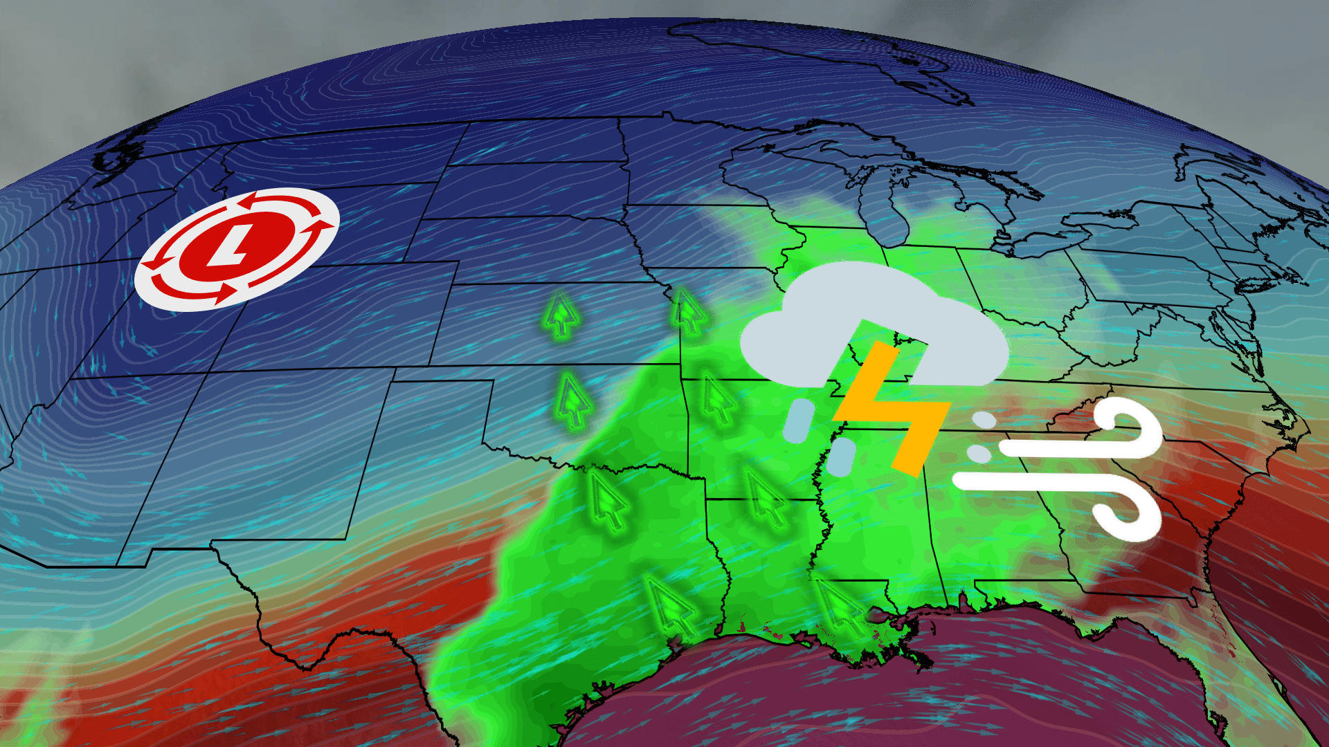 Strong Storms Forecast Through Overnight Videos From The Weather Channel - Sunset Illustration Collection - HD Quality