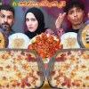 baixar تحدى اللى تقدر تأكله بعطيك ثمنه💰بيتزا🍕مكرونه بشاميل👌حمااااس🔥 mp3
