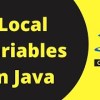 baixar Local Variables in Java  (Types of variables - Part 3) | Code Decode mp3