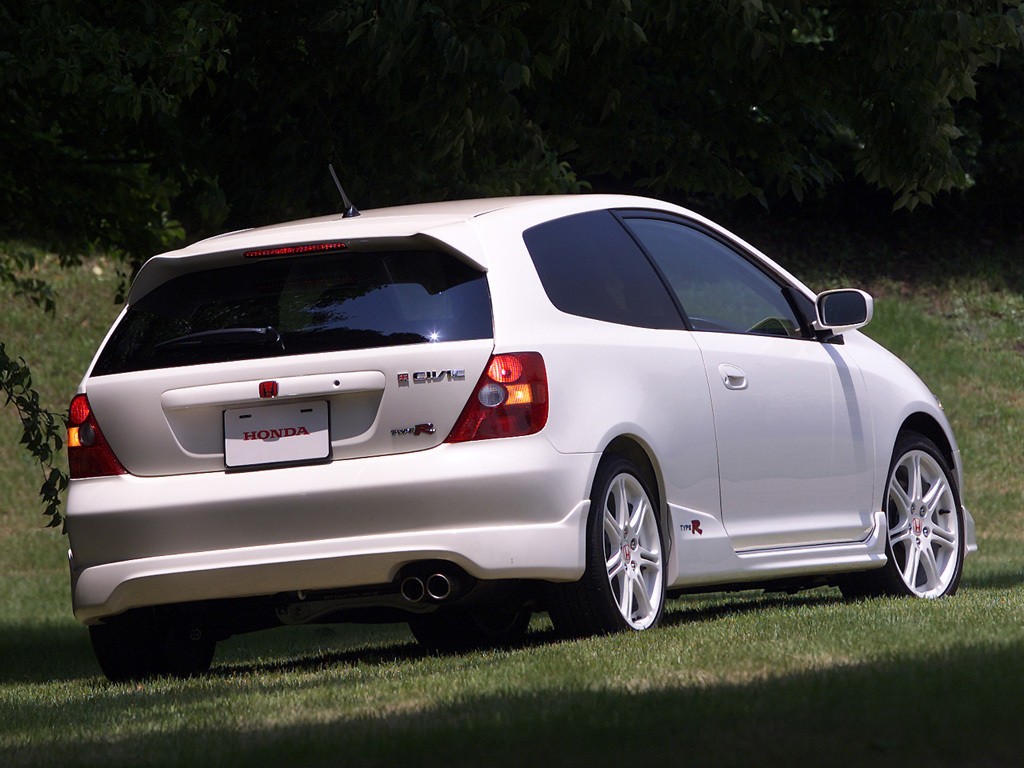 That shorter rear spoiler on the civic type r sport line is incompatible with the us model. HONDA Civic Type-R specs & photos - 2001, 2002, 2003, 2004