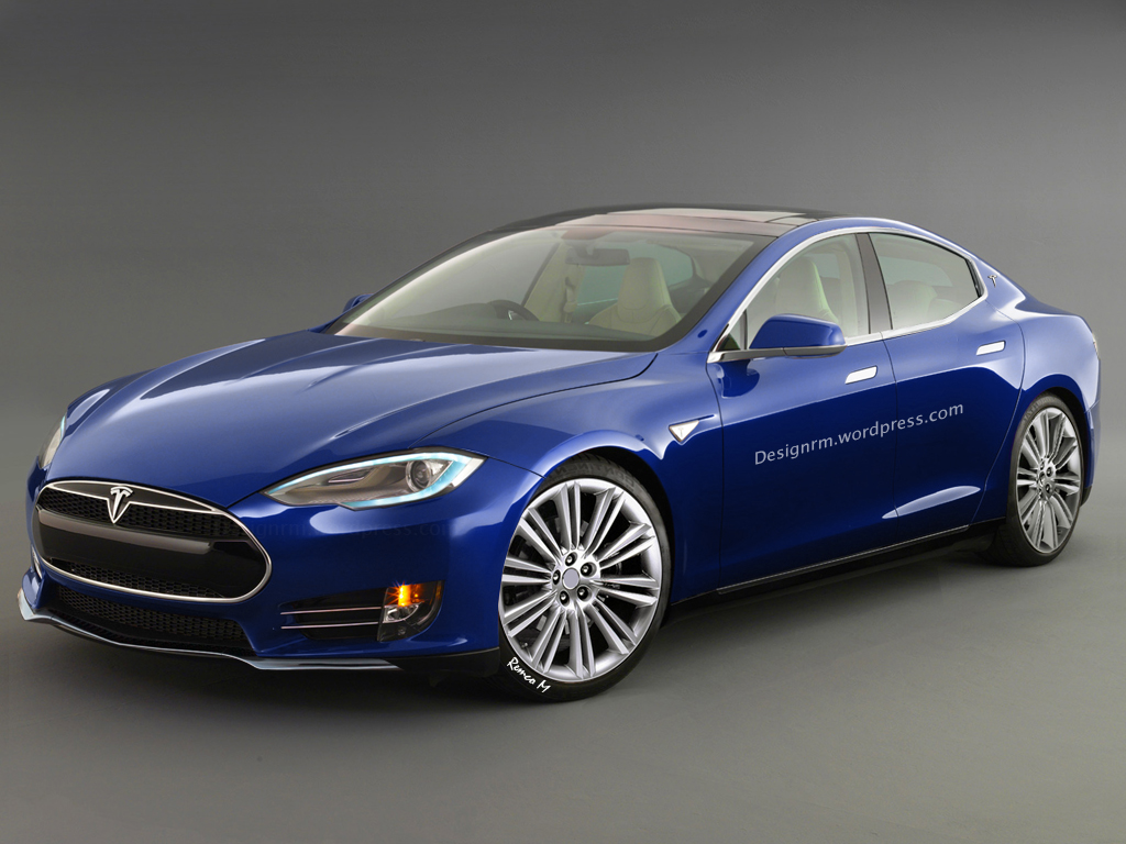 New tesla model e rendering