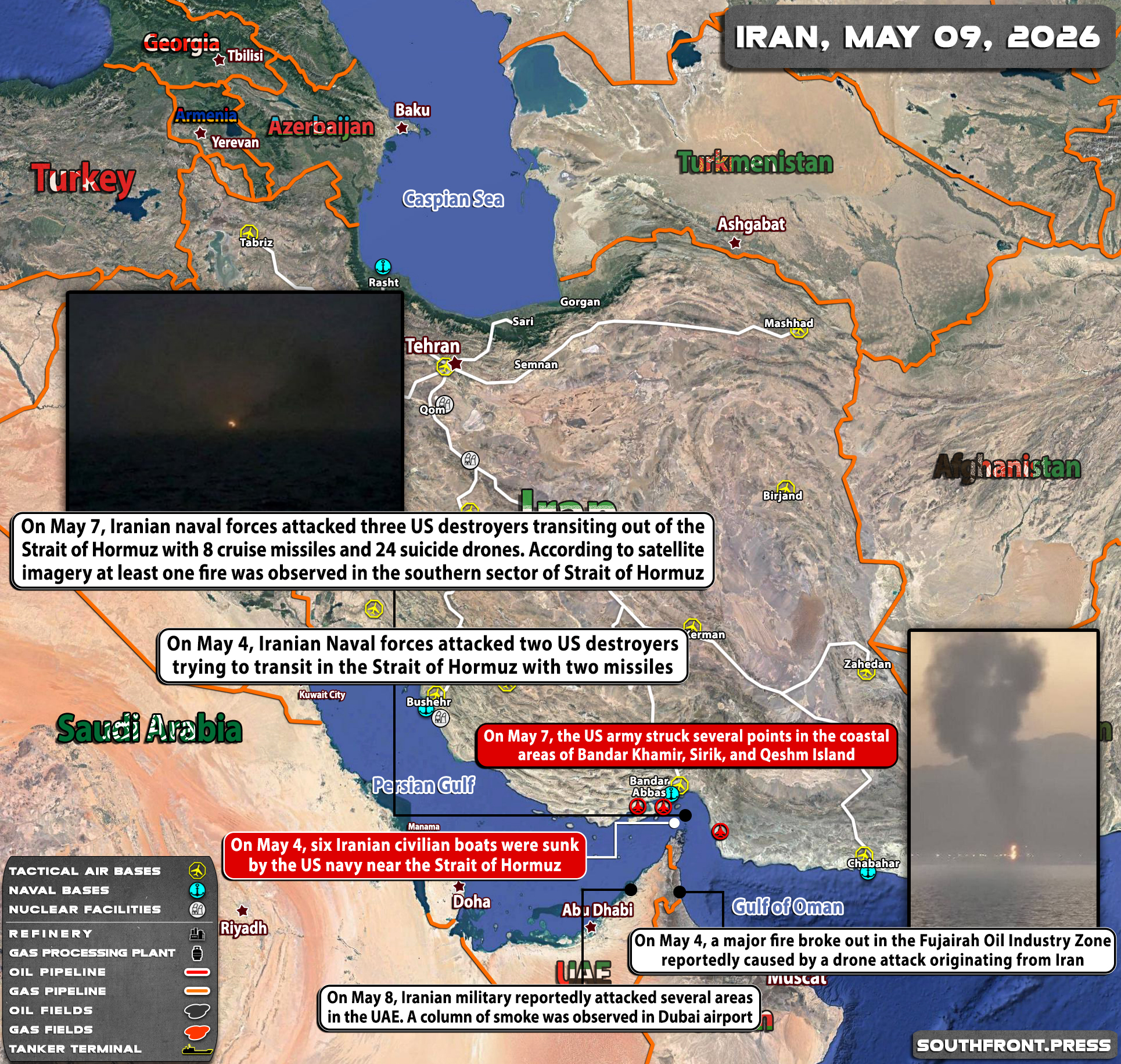 Military Situation In Iran On May 2026 Map Update 9may2026.