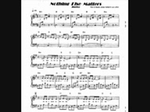 Metallica Nothing Else Matters Piano Sheet Music Video Dailymotion 