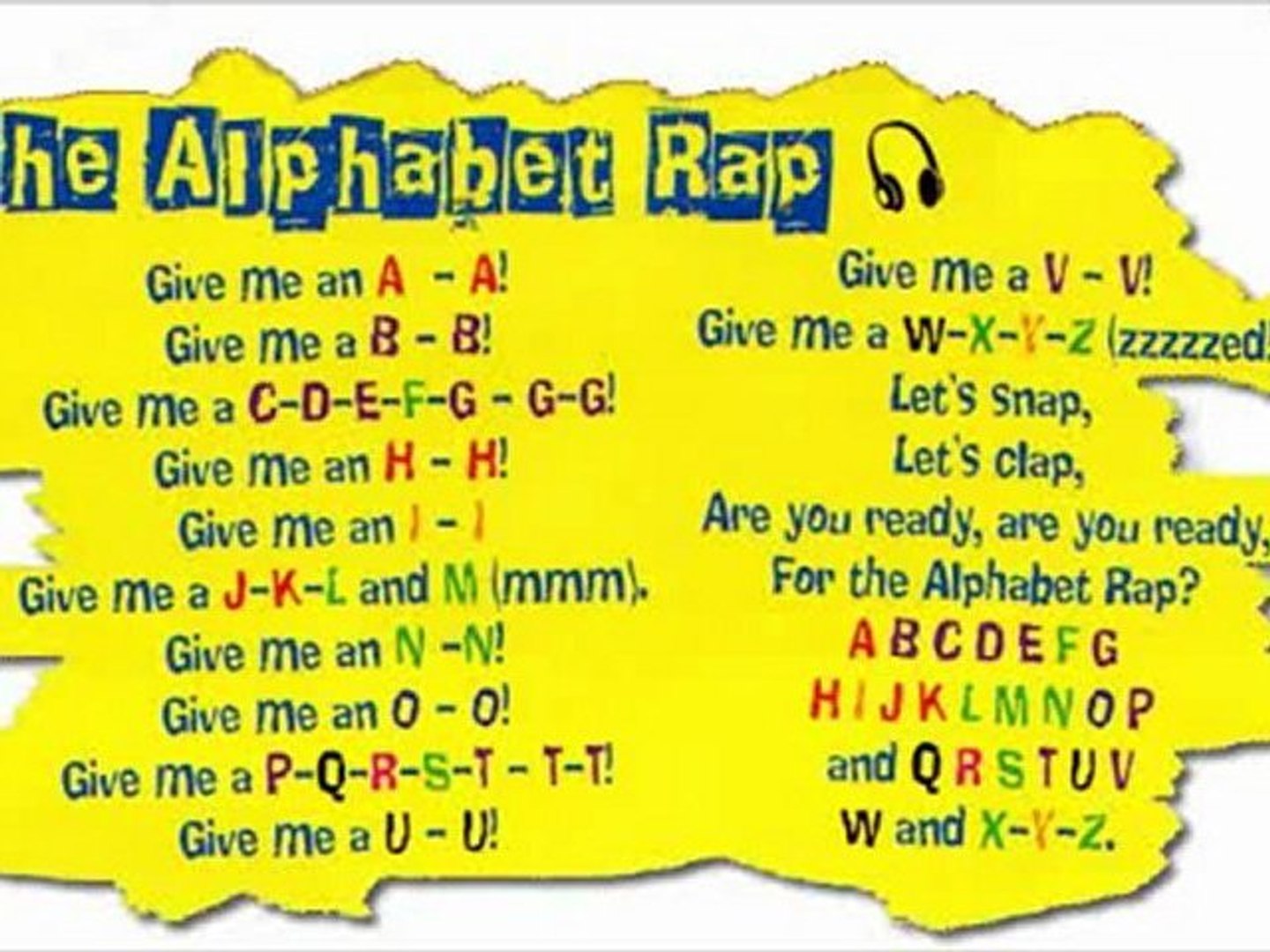 The data analytics company nielsen tracks what people are listening to every week in 19 different countries and compiles the information for billboard music ch. The Alphabet Rap Video Dailymotion