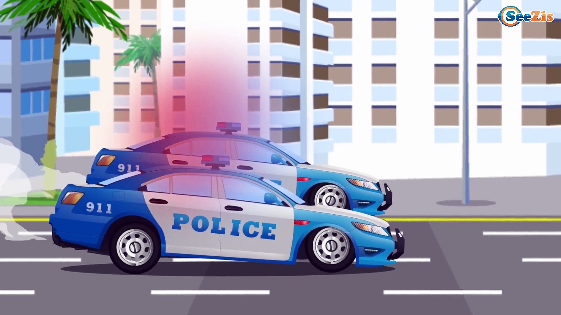 Dans cette vidéo, nous allons essayer de dessiner et de colorier une voiture de police pour enfants. Gros Vehicules De Service Pour Petits Enfants La Voiture De Police Dessin Anime Educatif Video Dailymotion