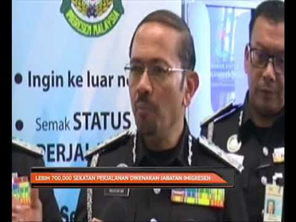 Panduan buat rakyat malaysia yang bercadang ke luar negara (overseas) atas pelbagai urusan. Lebih 700 000 Sekatan Perjalanan Dikenakan Jabatan Imigresen Video Dailymotion