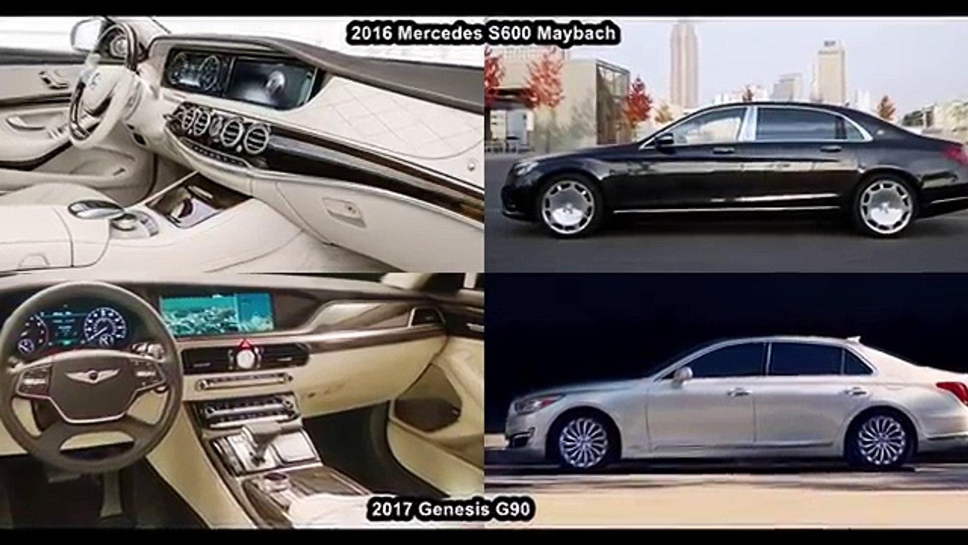 2017 Genesis G90 Vs 2016 Mercedes S600 Maybach S Class Interior Exterior And Drive
