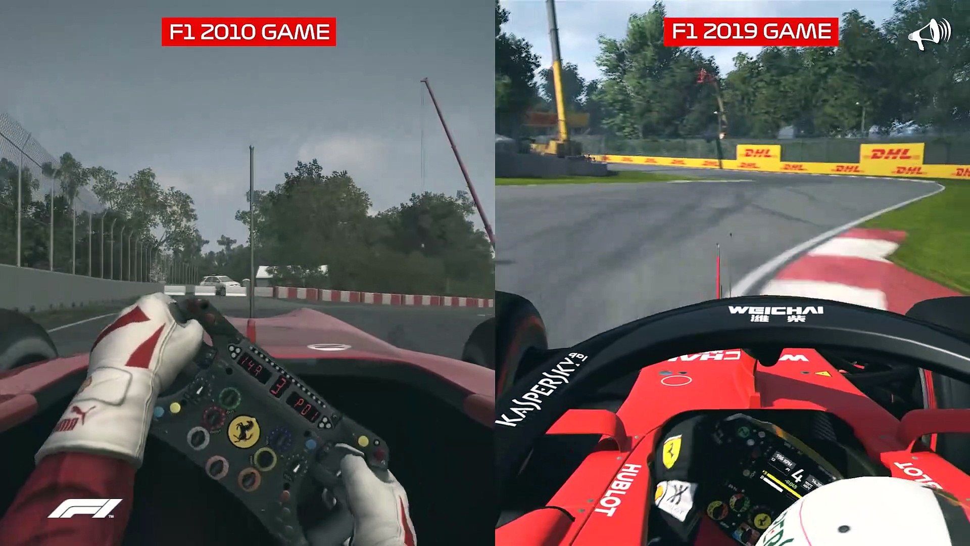 Official Formula 1 Game F1 2010 Vs F1 2019